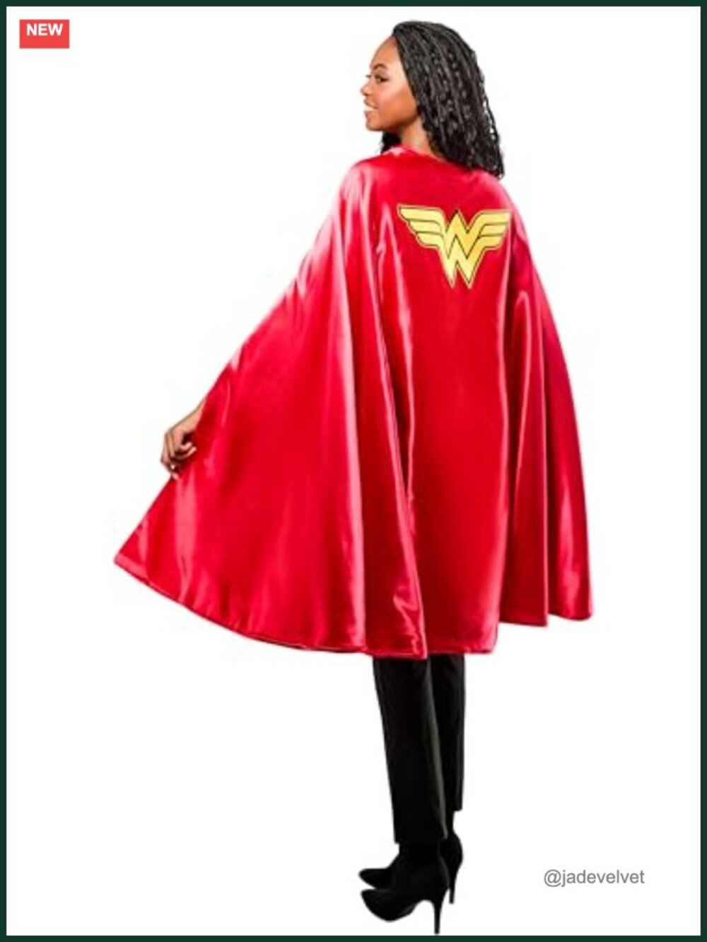 Wonder Woman Costume Cape for Women Licensed DC Comics Cosplay Halloween Wrap